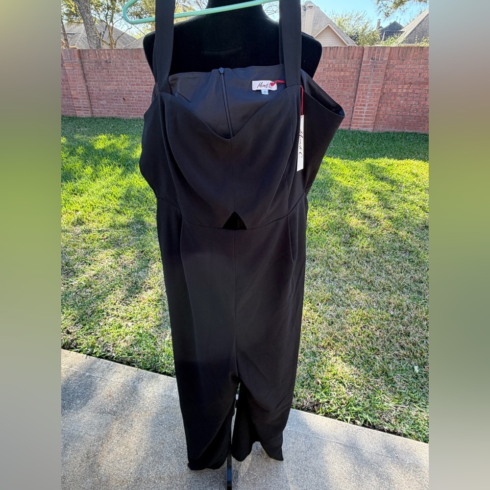 Monif C Black Jumpsuit Size 22